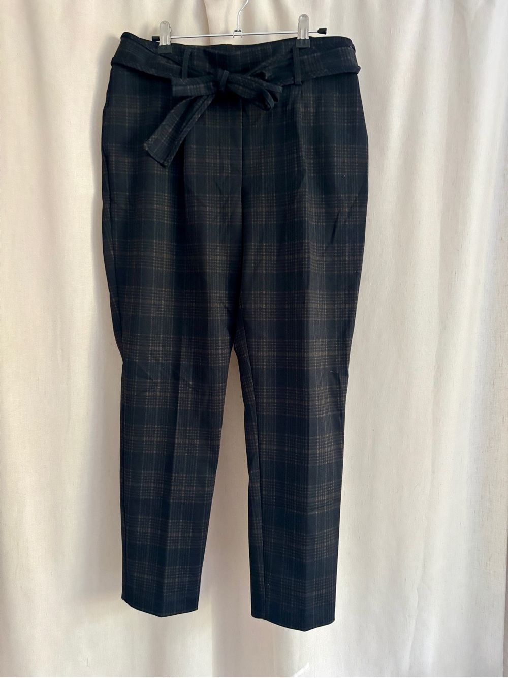 Jules & Leopold Plaid Ankle Pants — Size M